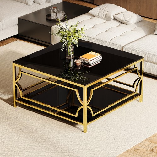 Square glass coffee - 33.5",